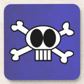 Cute Skull en Crossbones Bier Onderzetter (Voorkant)
