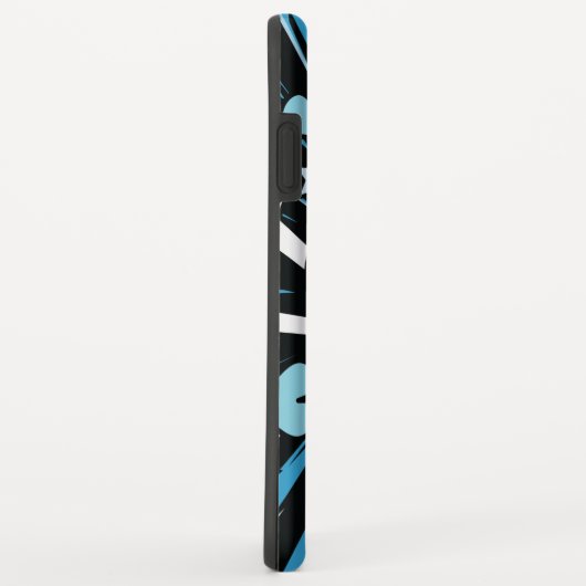 Cute Skull en Crossbones - Blue Case-Mate iPhone Case (Achterkant/rechts)