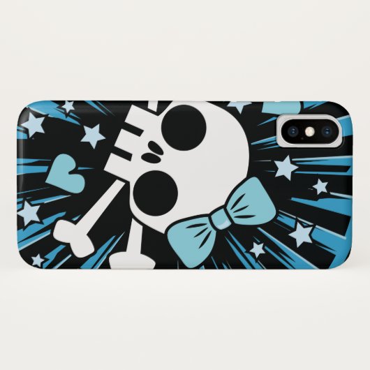 Cute Skull en Crossbones Case-Mate iPhone Case (Achterkant (horizontaal))