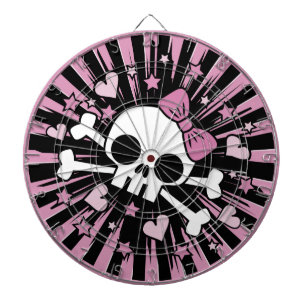 Cute Skull en Crossbones Dartbord