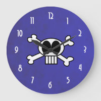 Cute Skull en Crossbones met Big Black Eyes