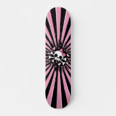 Cute Skull en Crossbones Persoonlijk Skateboard (Voorkant)