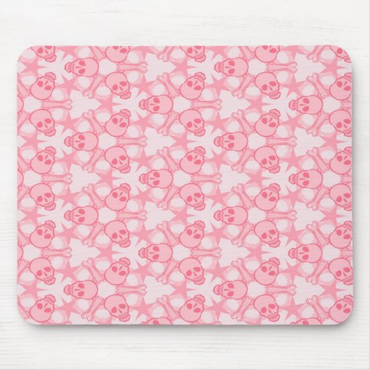 Cute Skull en Stars Muismat (Voorkant)