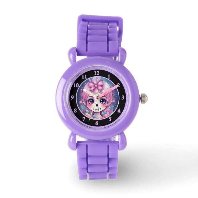 Cute Skull eWatch Watch Horloge (Voorkant)