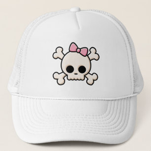 Cute Skull Girl Trucker Hat Pet