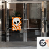 Cute Skull Halloween Party Window Cling Raamsticker (Kantoordeur)