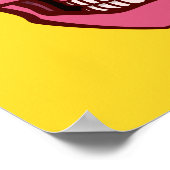 Cute Skull met spin en geesten in oogcontactdozen Poster (Hoek)