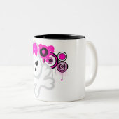 Cute SkULL-Mok Tweekleurige Koffiemok (Voorkant rechts)