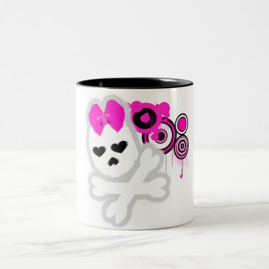 Cute SkULL-Mok Tweekleurige Koffiemok (Center)