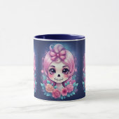 Cute Skull Mug Mok (Midden)