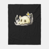 Cute Skull Oversized Fleece Deken (Voorkant)
