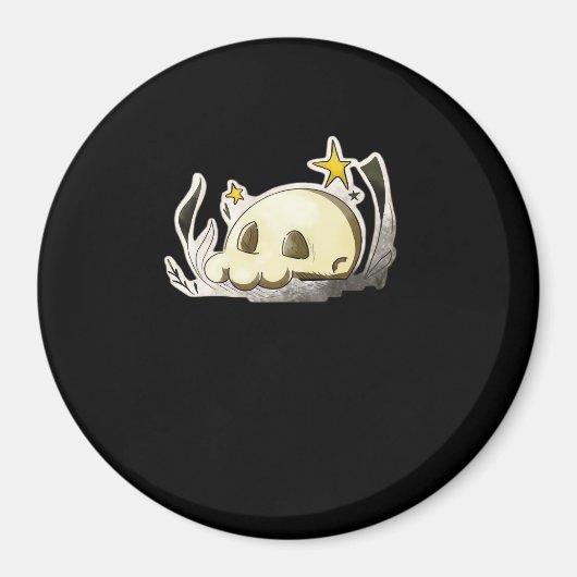 Cute Skull Oversized Magneet (Voorkant)