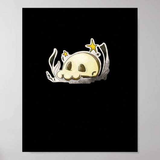 Cute Skull Oversized Poster (Voorkant)