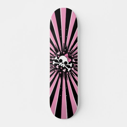 Cute Skull Persoonlijk Skateboard (Voorkant)