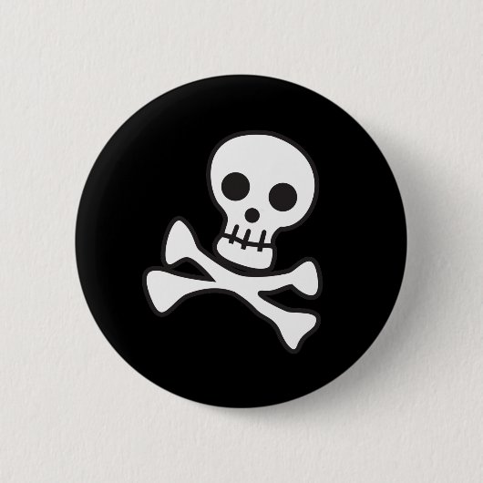 Cute Skull Ronde Button 5,7 Cm (Voorkant)