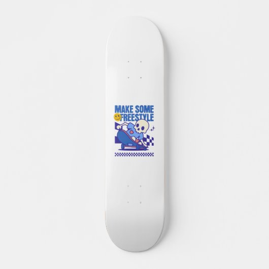 Cute Skull Skateboard (Voorkant)