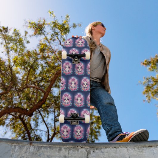 Cute Skull Skateboard (Buiten 1)