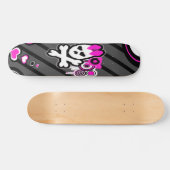 Cute Skull Skateboard (Horizontaal)