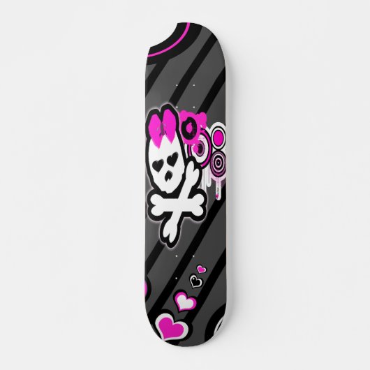 Cute Skull Skateboard (Voorkant)