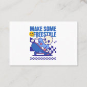 Cute Skull Skateboard Visitekaartje (Voorkant)