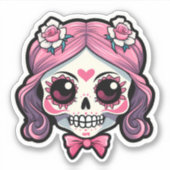 Cute Skull Sticker (Voorkant)