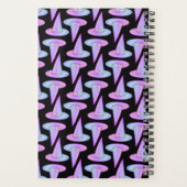 Cute Skull Witch Pet Paars Blue Drawing Pattern Planner (Achterkant)