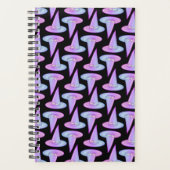 Cute Skull Witch Pet Paars Blue Drawing Pattern Planner (Voorkant)