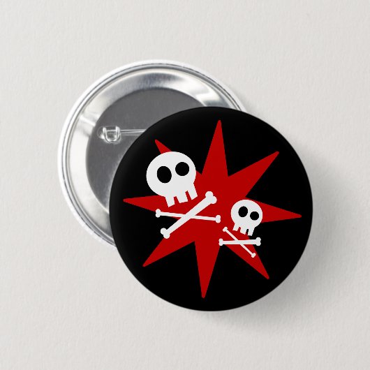 Cute Skulls Button (Voorkant /achterkant)