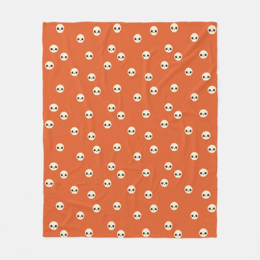 Cute Skulls Fleece Blanket Deken (Voorkant)