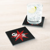 Cute Skulls Glass Onderzetter (Schuin)