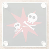 Cute Skulls Glass Onderzetter (Achterkant)