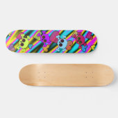 Cute Skulls met hart Persoonlijk Skateboard (Horizontaal)