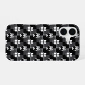 Cute Skulls Pattern iPhone 16 Hoesje (Achterkant horizontaal)