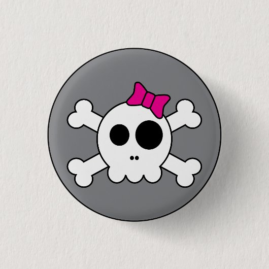 Cute Skully Button (Voorkant)