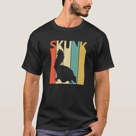 Cute Skunk Animal T-shirt (Voorkant)