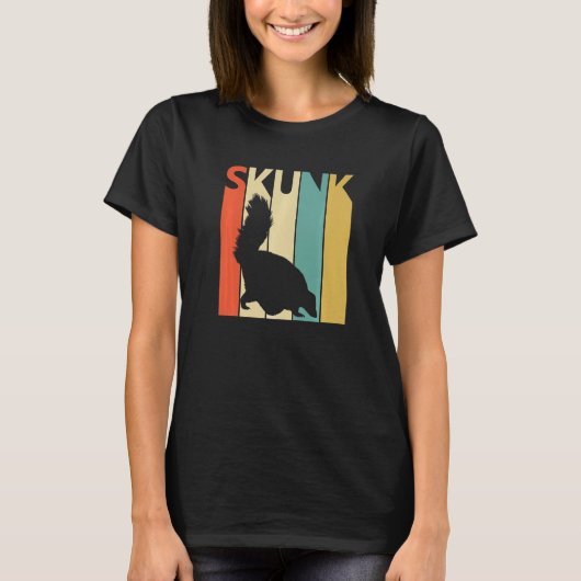 Cute Skunk Animal T-shirt (Voorkant)