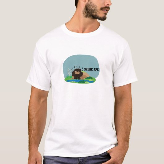 Cute skunk ape t-shirt (Voorkant)