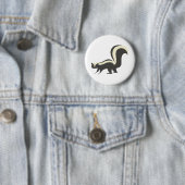 Cute Skunk Button (In situ)