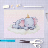 Cute Slaande Baby Olifant Baby Shower Tissuepapier (Craft)