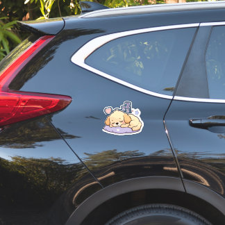 Cute Slaande Hond -Kawaii Pastel Puppy Vinyl Sticker