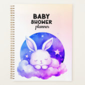 Cute Slaap Konijn Baby Shower Planner (Voorkant)