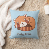 Cute Slaapde Rode Panda Baby Nursery Decor Werp K Kussen (Deken)