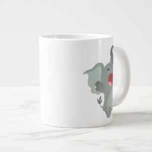 Cute Slaapdronken Cartoon Olifant Jumbo Mok