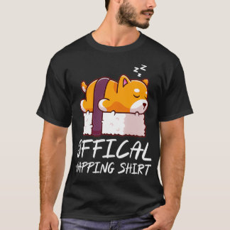 Cute slaapshiba in u dog Officiële Napping Pullo T-shirt