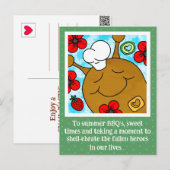 Cute Slakken Memorial Day BBQ Feestdagenkaart (Voorkant / Achterkant)