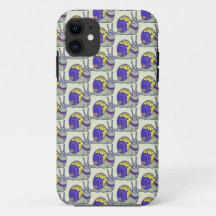 Cute Slakkenpatroon Hoesje – Whimsical Herhaling