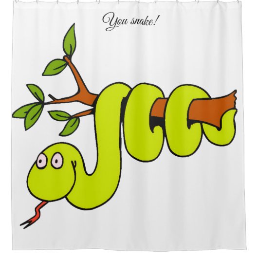 Cute Slangendouchegordijn Douchegordijn (Voorkant)