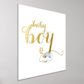 Cute slapende baby typografie goud folie afdrukken (Laagn)