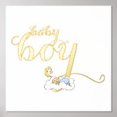 Cute slapende baby typografie goud folie afdrukken (Voorkant)