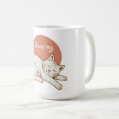 Cute Slapende Cat Koffiemok (Voorkant rechts)